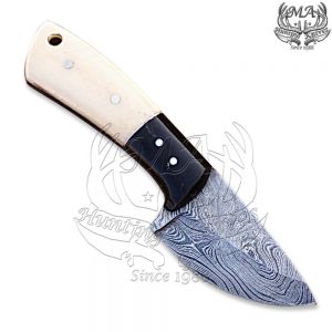 7 Long Hand Made Damascus Steel Skinner Hunting Knife SKN-5216