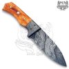 8 Long Hand Made Damascus Steel Skinner Hunting Knife SKN-5189