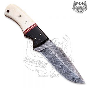 8 Long Hand Made Damascus Steel Skinner Hunting Knife SKN-5208
