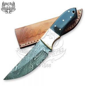 8.5 Long Hand Made Damascus Steel Skinner Hunting Knife SKN-5222