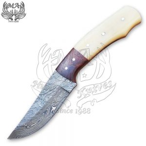 8.5 Long Hand Made Damascus Steel Skinner Hunting Knife SKN-5228