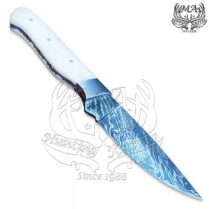 9 Long Hand Made Damascus Steel Skinner Hunting Knife SKN-5194