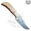 9 Long Hand Made Damascus Steel Skinner Hunting Knife SKN-5198