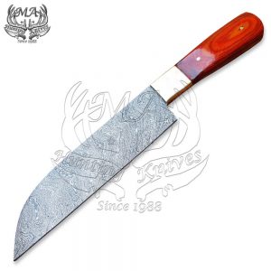 Handmade Damascus Steel 12 Inch Long Chef Knife