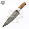 Handmade Damascus Steel 12 Long Chef Knife with Leather Sheath