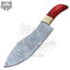 Handmade Damascus Steel 12 Long Chef Knife with Maroon Handle