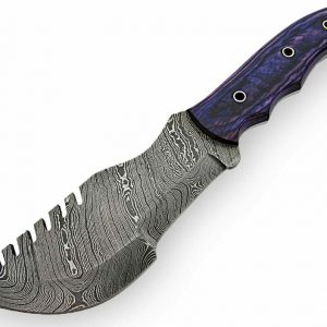 12 Handmade Damascus Steel Tactical Tracker Hunting Knife