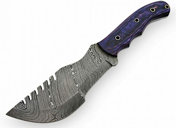 12 Handmade Damascus Steel Tactical Tracker Hunting Knife