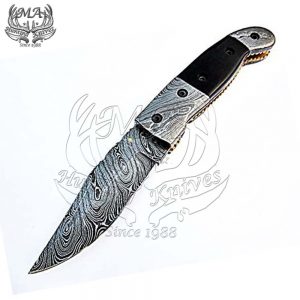 6.5 Handmade Damascus Steel Pocket Folding Knife with Inner Lock FOL-5160