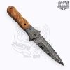 6.5 Handmade Damascus Steel Pocket Folding Knife with Inner Lock FOL-5174