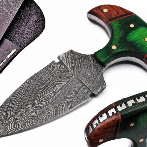 Hand Made Damascus Steel Push Dagger